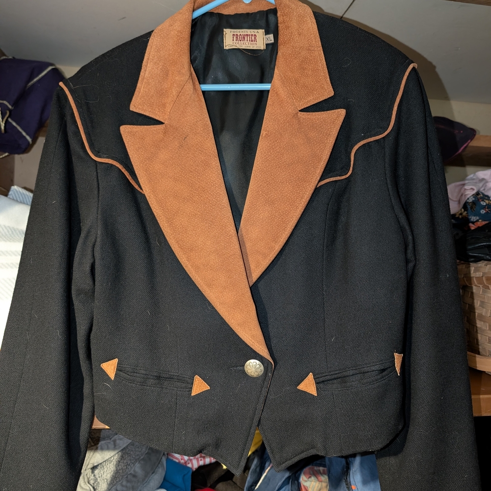 Phenix Black and Tan Women's Blazer